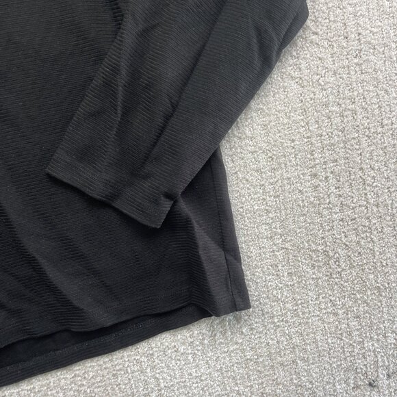 Calvin Klein Men’s Sz M Black Half Zip Lightweight Stretch Sweater Pullover Read - Picture 5 of 16